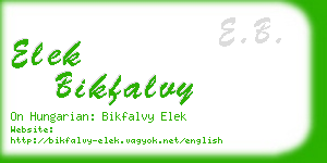 elek bikfalvy business card